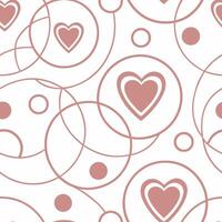Heart patterns abstract design digital art modern aesthetic close-up love and connection concept vector