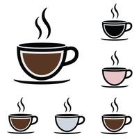Charming Tea Tea Cup Set Illustrations A Versatile Set of Cups and Teapots for Creative Designers vector
