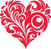 Minimalistic Heart Silhouette Art vector