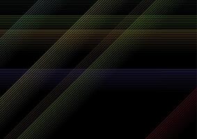 Multicolored lines abstract geometric tech background vector