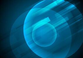 Dark blue shiny geometric tech abstract background vector