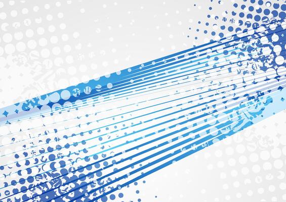 White blue geometric background with lines and halftones