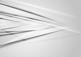 Grey glossy stripes abstract tech modern background vector