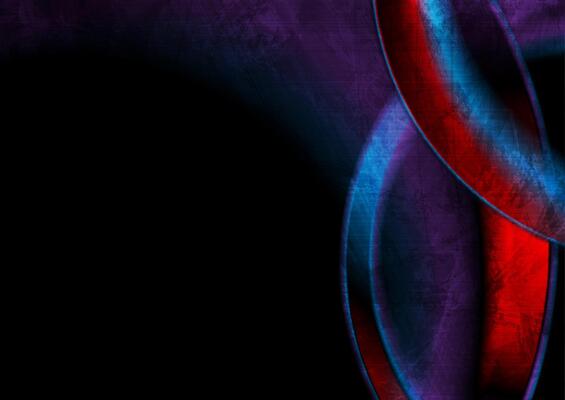 Blue red grunge geometric tech background with glossy circles