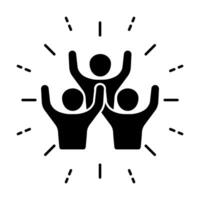 group happy people icon joy expression feeling, party friends for graphic design, logo, web site, social media, mobile app, ui illustration. vector