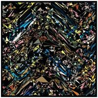 multicolored Abstract geometric print pattern with overlapping shapes. vector