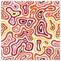 A lively abstract image composed of red, orange, and yellow shapes, creating a striking visual effect. vector