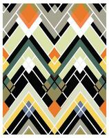 An intricate abstract composition showcasing a blend of squares and triangles, creating a captivating visual rhythm. vector