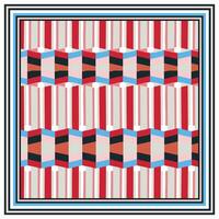 A striking design showcasing bold stripes in red, blue, and black, creating a dynamic visual effect. vector