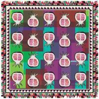 Custom fabric featuring a pomegranate design ideal for unique textile applications. vector