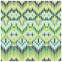 Abstract pixelated pattern in shades of green and blue. vector