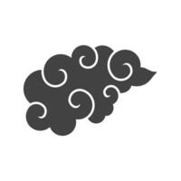 The ornate cloud motif is a element in Chinese and Japanese art, symbolizing the heavens and spirituality vector