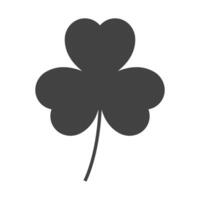 shamrock leaf icon symbol isolated on white background vector