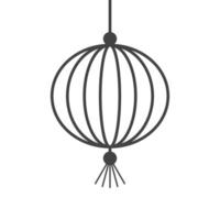 The Chinese lantern is a symbol of good fortune and prosperity, often used to decorate homes during festivals vector