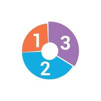 illustration of achievement pie chart design. vector