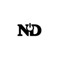 Power ND DN Alphabet Logo for Unique and Versatile Branding vector