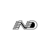 Versatile ND DN Monogram for Creative and Professional Branding vector
