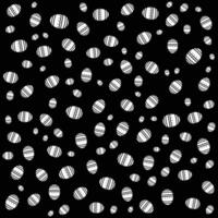 Abstract Black And White Easter Egg Pattern Texture vector