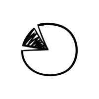 Hand drawn Pie Chart Data Presentation vector