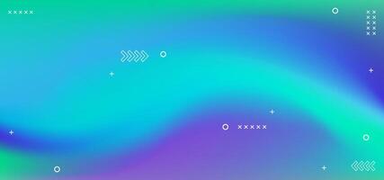 A colorful background with a gradient effect. The background is blue and green with white dots vector
