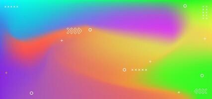 A colorful gradient background with a lot of dots and arrows. The background is a mix of green vector