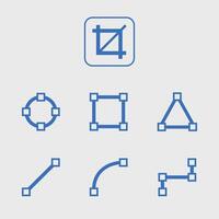 Set of icons with Background vector