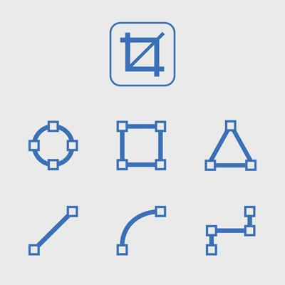Set of icons with Background