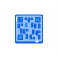 A qr code icon on a white background vector