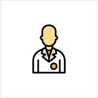 A man in a suit and tie icon vector