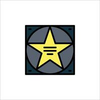 A star icon on a white background vector