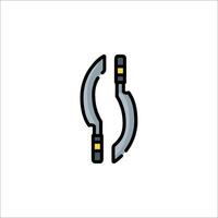 A pair of scissors icon on a white background vector