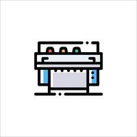 A printer icon on a white background vector