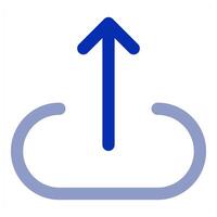 Upload icon concept vector