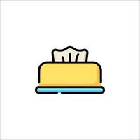A yellow cake with a white top on top vector