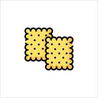 Two crackers icon on white background vector