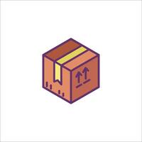 A box with a yellow arrow pointing up and a yellow arrow pointing down vector