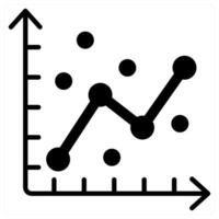 Statistical Model icon concept in black duo line color vector