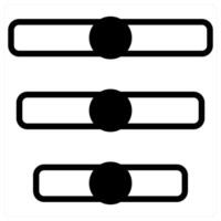Menu Bar icon concept in black duo line color vector
