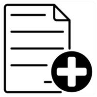 New File icon concept in black duo line color vector