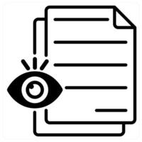 View File icon concept in black duo line color vector