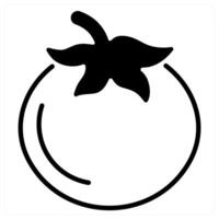 Tomato icon concept in black duo line color vector