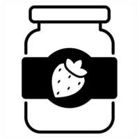 Jam icon concept in black duo line color vector