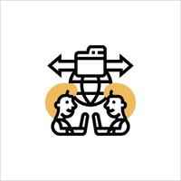 A logo for a company that is called the world's most powerful network vector