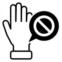 Right To Object icon concept in black duo line color vector