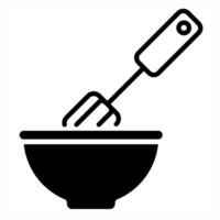 Mixer icon concept in black duo line color vector