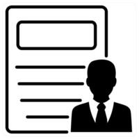 Guest Post icon concept in black duo line color vector