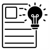 Creative Content icon concept in black duo line color vector