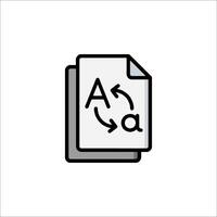 A document icon with a arrow pointing to the right vector