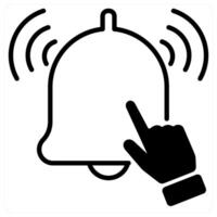 Subscribe icon concept in black duo line color vector