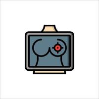 A breast scanner icon on a white background vector
